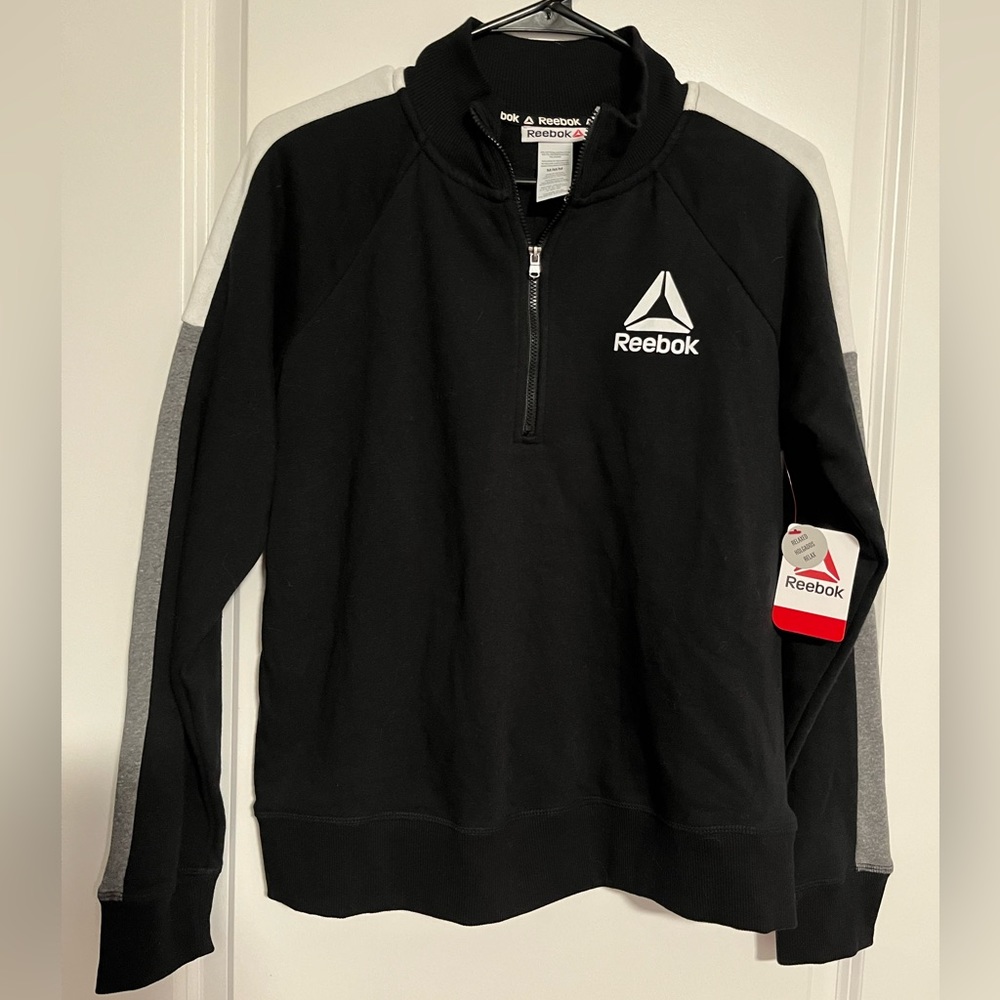 2 for $16 NWT 1/4 Zip Reebok Pullover Sweatshirt